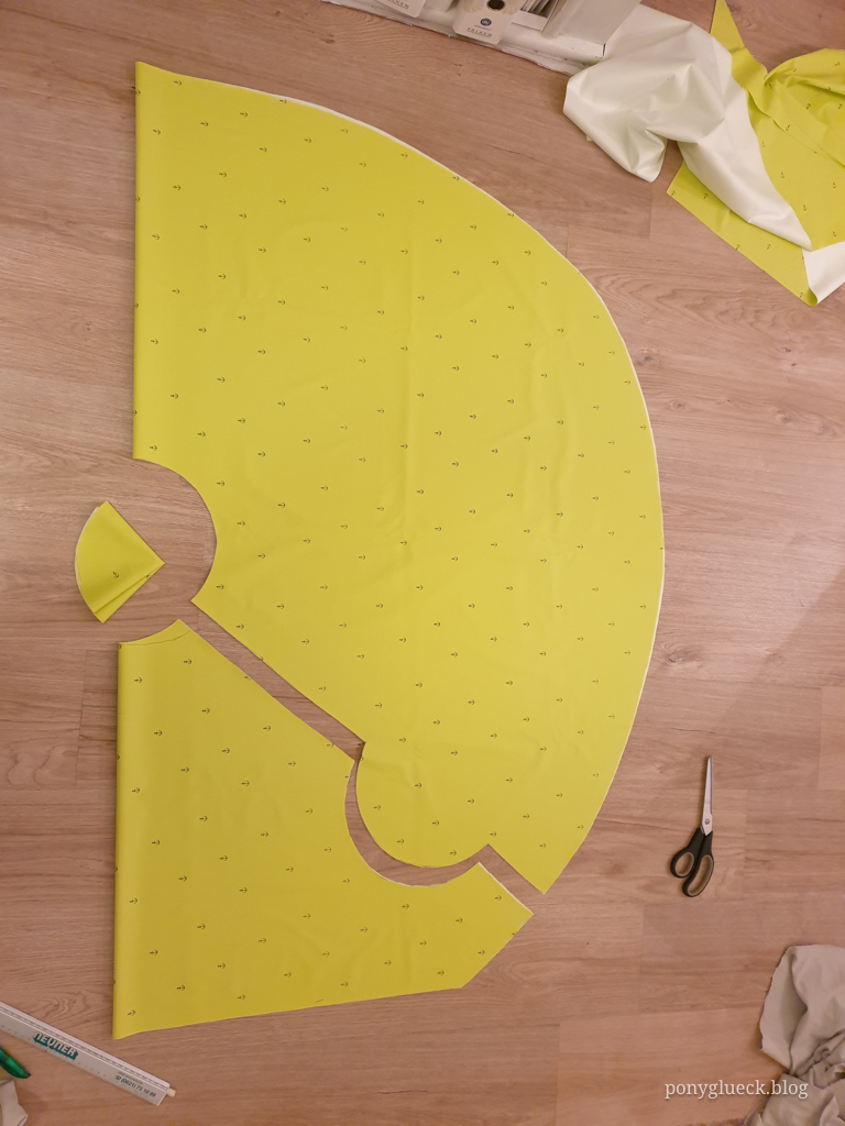 Regenreitrock Zuschnitt